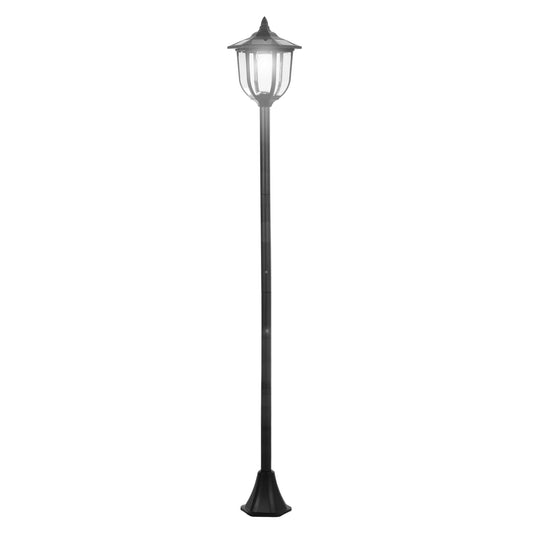Gigab2b original image - Solar Gartenleuchte LED Gartenlaterne 30/60 Lumen, Kunststoff Schwarz, Ø26,5 x H177 cm, ideal für Garten & Terrasse