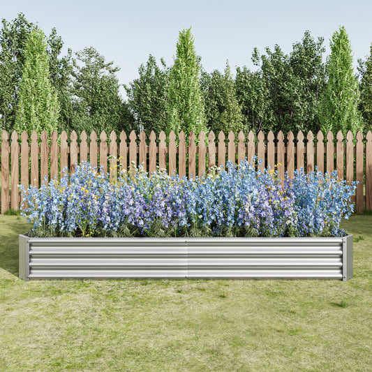 Gigab2b original image - Hochbeet Metall Pflanzenbeet, Hochbeete für Garten aus robustem Stahlblech mit stabilem Design, Rostschutz und Langer Haltbarkeit, Hochbeet Bausatz ohne Boden, Ideal für Gemüse, Kräuter & Blumen Anthr