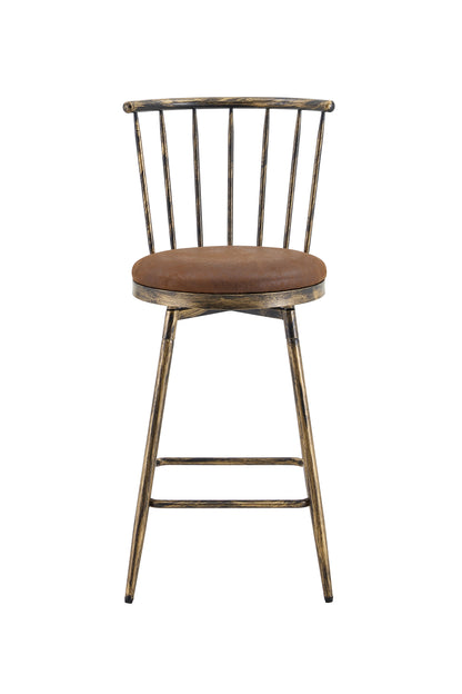 Moderner Metall-Barhocker im Windsor-Stil mit gepolstertem Sitz für Kücheninseln, Bars, Restaurants; Barhocker im Industrial-Stil in Barhöhe; Vintage- und Minimalismus-Stil