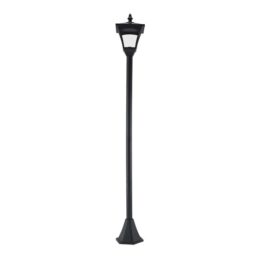 Gigab2b original image - Solar Laterne Gartenlaterne Wegleuchte mit LED 10 Lumen Schwarz 15 x 15 x 120cm