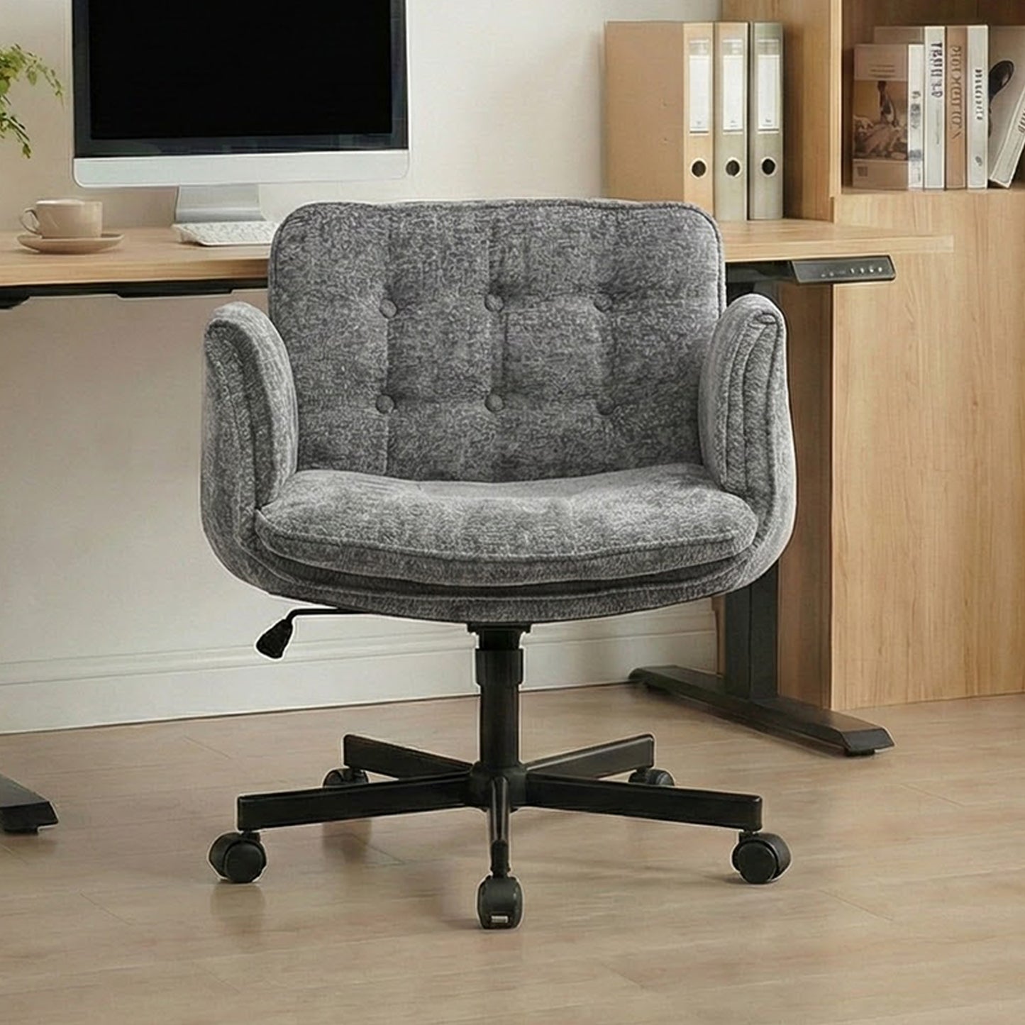 Ergonomic Swivel Office Chair with Casters for Home Office