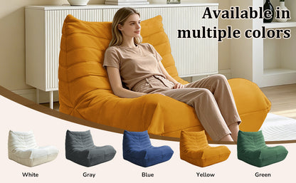Cozy Floor Sofa Chair: Comfortable Lazy Lounger with High-Quality Foam