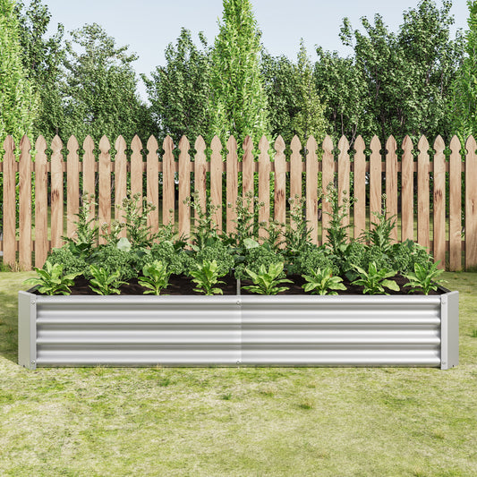 Gigab2b original image - Hochbeet Metall Pflanzenbeet, Hochbeete für Garten aus robustem Stahlblech mit stabilem Design, Rostschutz und Langer Haltbarkeit, Hochbeet Bausatz ohne Boden, Ideal für Gemüse, Kräuter & Blumen Anthr