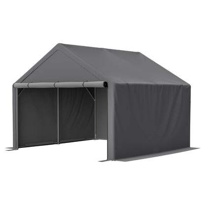 Complete Outdoor Storage Solution: Bicycle Shed, Tent, and Garden Tools