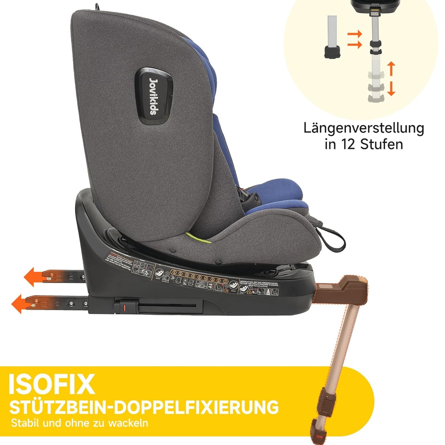 Jovikids 360 Swivel Child Seat with ISOFIX