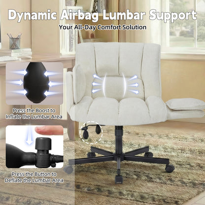 Ergonomic Swivel Office Chair with Casters for Home Office
