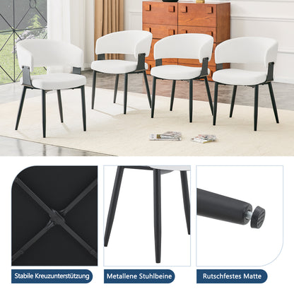 Mid-Century Modern Dining Chair Set (2-Pack) - Retro Bucket Style