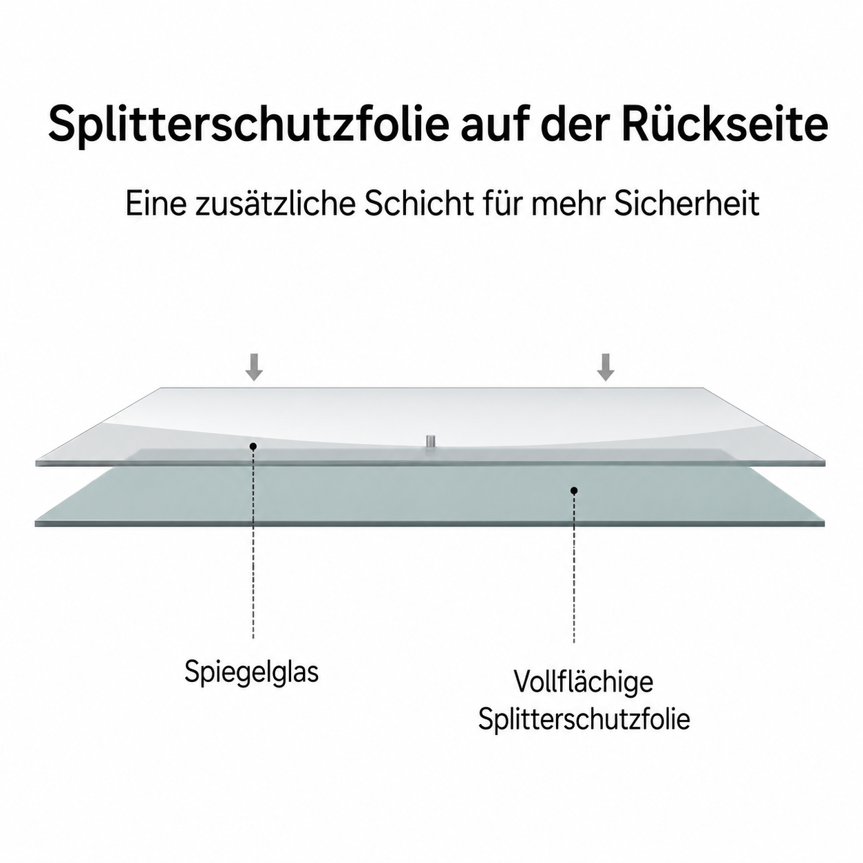 60x80cm Badezimmerspiegel mit Schwarzem Aluminiumrahmen, Kupferfreier HD-Wandspiegel, Horizontal & Vertikal montierbar, Für Bad, Flur und Ankleidezimmer