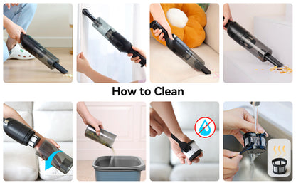 H6X Black Vacuum and Floor Cleaning Machine