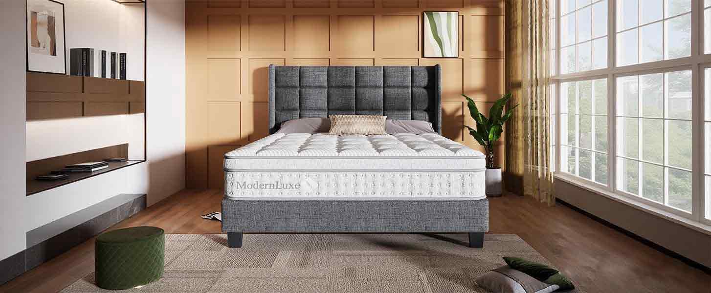 7-Zonen Taschenfederkernmatratze 140x200 cm H3, 25cm Hohe Kaltschaum Hybrid-Matratze, Ergonomische Körperanpassung & Atmungsaktiv, OEKO-TEX Zertifiziert, Komfort-Doppelbett Matratze