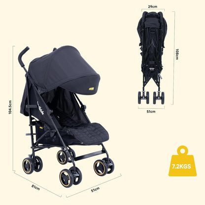 Jovikids Foldable Travel Buggy with Recline Seat