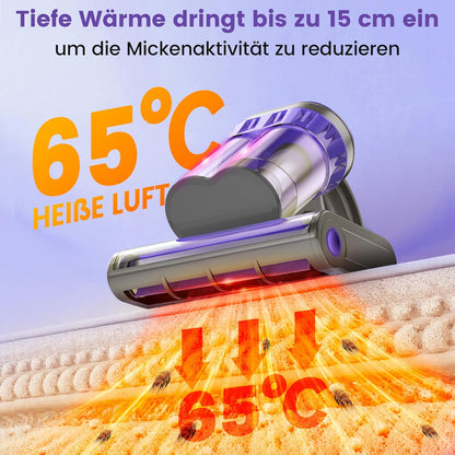 M1 Purple Dzaki Milbensauger, Milbenstaubsauger mit UV-Licht & Heißluft fur Matratzen