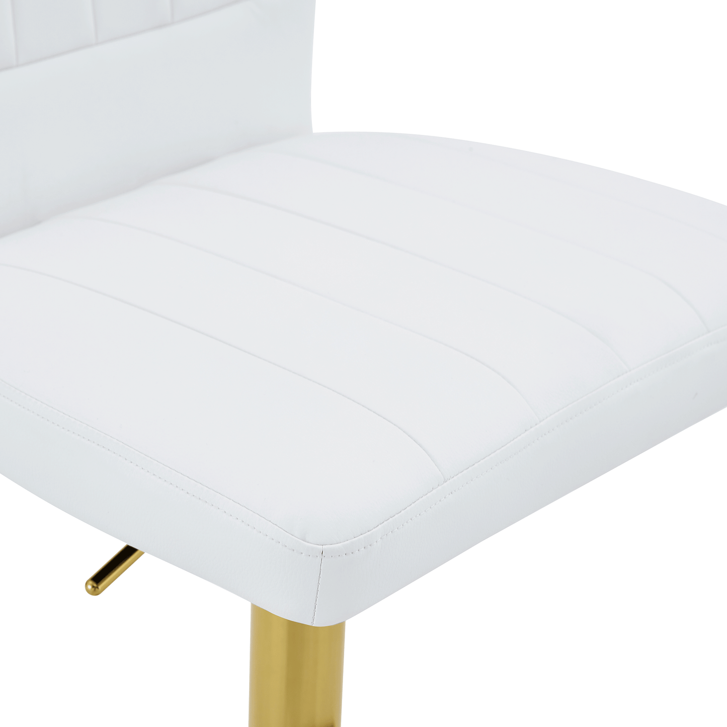 Ergonomic Height-Adjustable Swivel Bar Stool with Backrest and Footrests