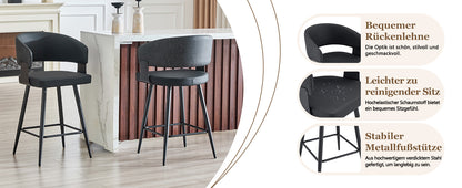 Moderner gepolsterter Esszimmerstuhl mit Rückenlehne und Armlehnen, minimalistischer Restaurantstuhl für Zuhause, Küche, Hotel, Ausstellungsraum, Mid-Century-Stil